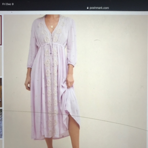 Free People Dresses & Skirts - Free People long sleeve Embroidered midi dress